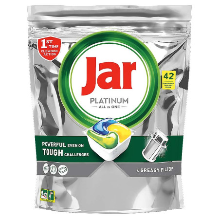 detail Jar kapsle na nádobí Platinum yellow 42ks