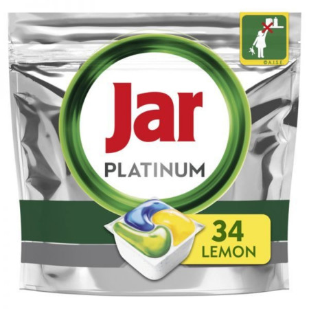 detail Jar kapsle na nádobí Platinum yellow 34ks