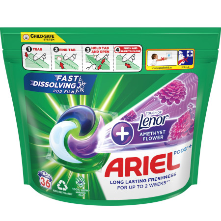 chi tiết Ariel kapsle na praní 36PD sáček Amethyst Flower Plus (3)