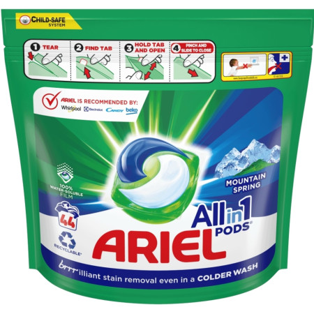 chi tiết Ariel kapsle na praní 44PD sáček Mountain Spring (3)