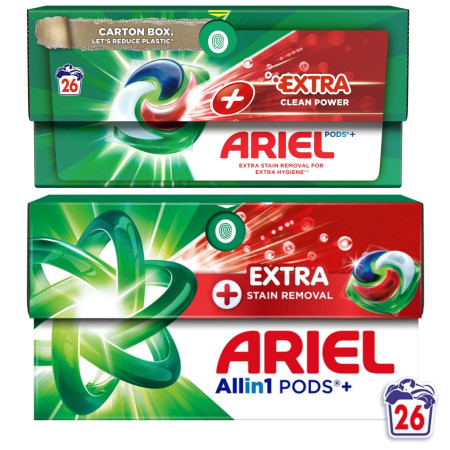 detail Ariel kapsle 26PD/krabice Extra Clean Power (4)