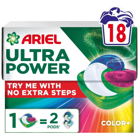 chi tiết Ariel kapsle 18PD/krabice Ultra Power Color (4)