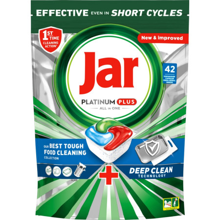 detail Jar kapsle na nádobí Platinum Plus Deep Clean 42ks