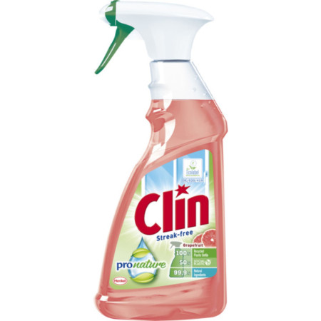 detail Clin čistič na okna 500ml Pro Nature Grep (červený)