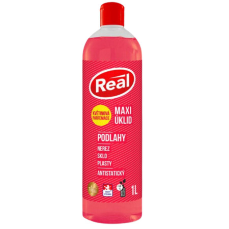 detail Real maxi úklid 1L na podlahy - květinová parfemace