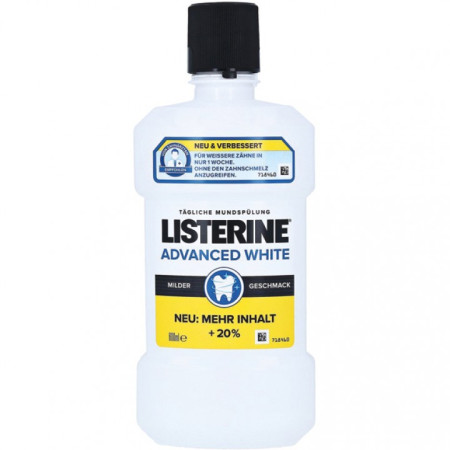 chi tiết Listerine 600ml Advanced white