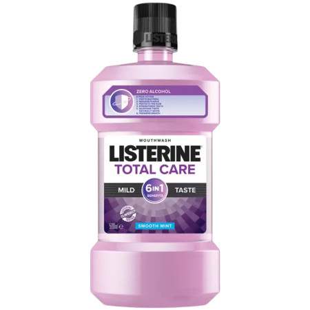 detail Listerine 500ml Total Care 6in1 Zero - smooth mint (fialový)