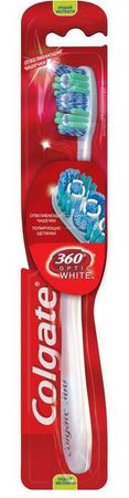 detail Colgate zubní kartáček 360 Optic White medium (12)