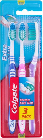 chi tiết Colgate zubní kartáček Extra Clean 3ks medium (6ks)