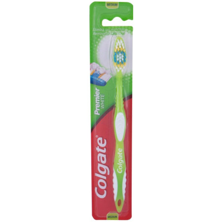 detail Colgate zubní kartáček Premier White Medium (12ks)