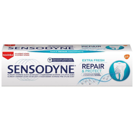 chi tiết Sensodyne zubní pasta 75ml Repair a Protect Extra Fresh
