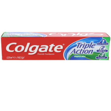 detail Colgate zubní pasta 125ml Triple action (12)