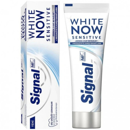 chi tiết Signal 75ml zubní pasta White Now Sensitive
