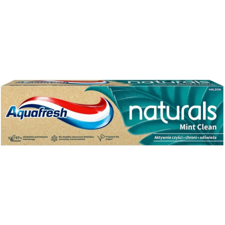 detail Aquafresh zubní pasta 75ml Naturals Mint Clean (12)