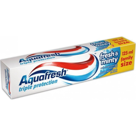 detail Aquafresh zubní pasta 125ml Fresh a Mint (12)