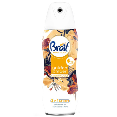 chi tiết Brait osvěžovač vzduchu sprej SHAPE 300ml Golden Amber (12)