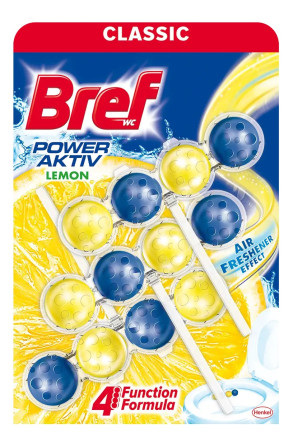 detail Bref kuličky WC závěs 3x50g Lemon