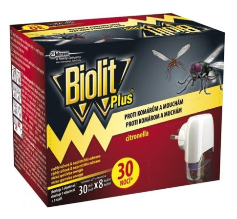chi tiết Biolit elektrický odpařovač komplet proti mouchám+komárům 27ml Plus