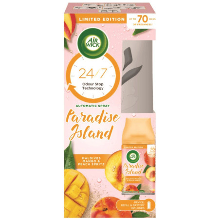 chi tiết Airwick freshmatic komplet 250ml Paradise Island (Maldives Mango) (4)
