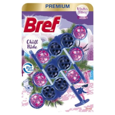 chi tiết Bref kuličky WC závěs 3x50g Blue active Chill Ride