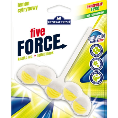 detail Five Force 50g Kostka do WC - Lemon (10)