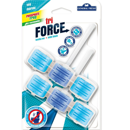 detail Tri Force 2 x 45g Kostka do WC - Sea (10)