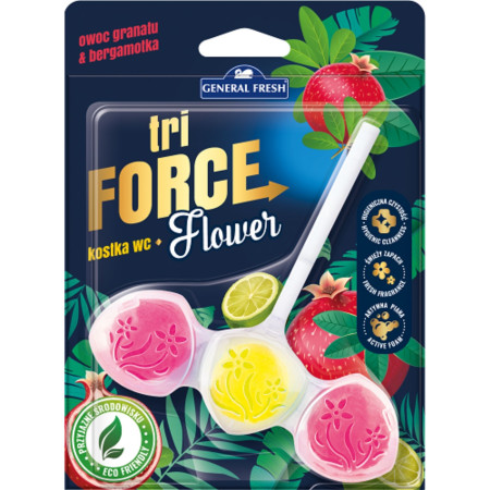 detail Tri Force Flower 45g Kostka do WC - Pomegranate a Bergamot (11)