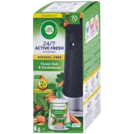 detail Airwick 228ml Activ Fresh komplet Forest Oak a Sandalwood (4)