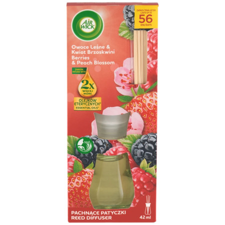 detail Airwick 30ml vonné tyčinky Lesní plody a broskový květ (5)