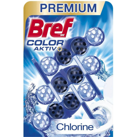 detail Bref kuličky WC závěs 3x50g Blue active Chlorine