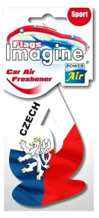 chi tiết Power Air Car Autovůně (thom oto) - Imagine vlajka ČŘ (bal/60ks)