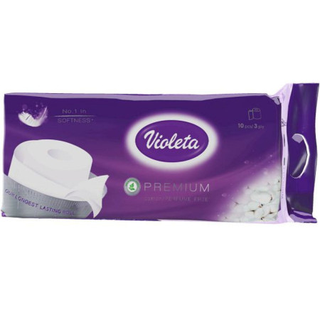chi tiết VIOLETA Premium Toaletní papír 3-vrstvý 10ks Original (bal/6)