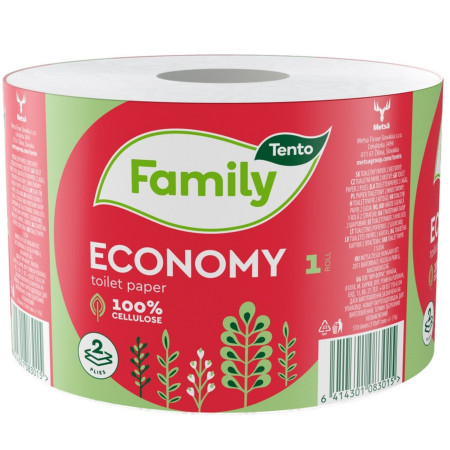 detail TENTO toaletní papír 36rolí Family Economy 2 vrstvý (bal/36ks)