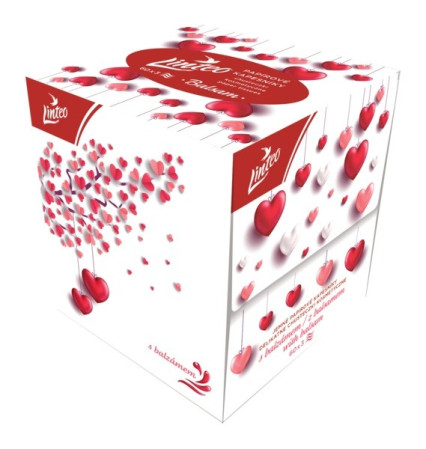 chi tiết Linteo kosmetické kapesníky Čas se zamil. 3vrstvé/60ks (24/bal)