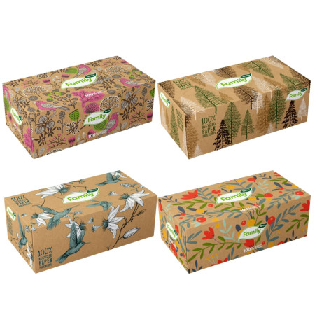 chi tiết TENTO Family box kapesníky 200ks 2vrstvý