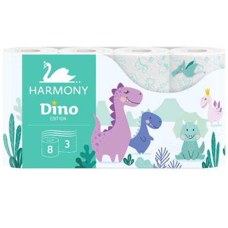 chi tiết Harmony Toaletní papír 8ks 3V - DINO (bal/8ks)