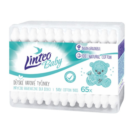 detail Linteo Vatové tyčinky v krabici 65ks Baby (60) / Ngoay tai hop