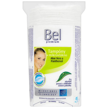 chi tiết Bel Premium odličovací tampóny 45ks Aloe Vera (12)