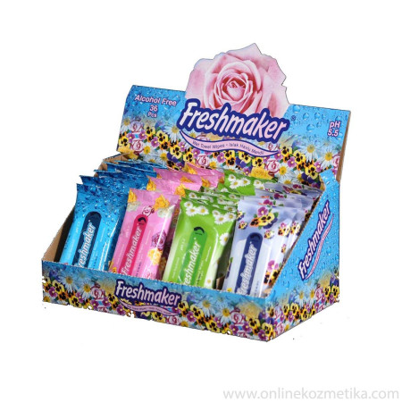 chi tiết Freshmaker kapesní vlhčené ubrousky 15ks Flowers