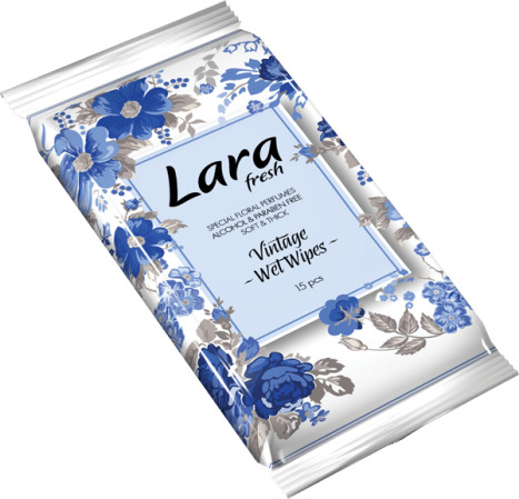 detail LARA vlhčené kapesní ubrousky 15ks Vintage