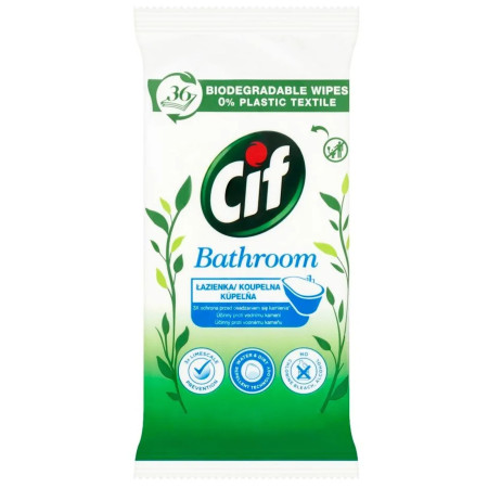 chi tiết Cif čistíčí ubrousky 36ks koupelna