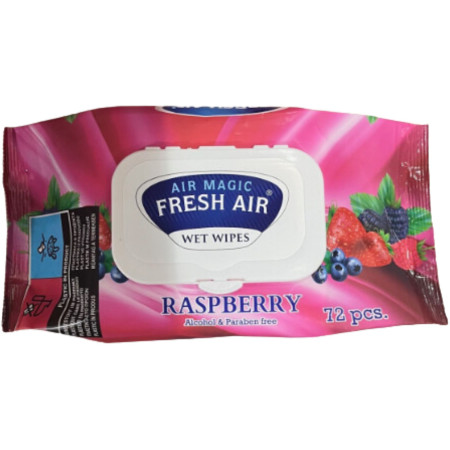 detail Fresh Air vlhčené ubrousky 72ks Raspberry