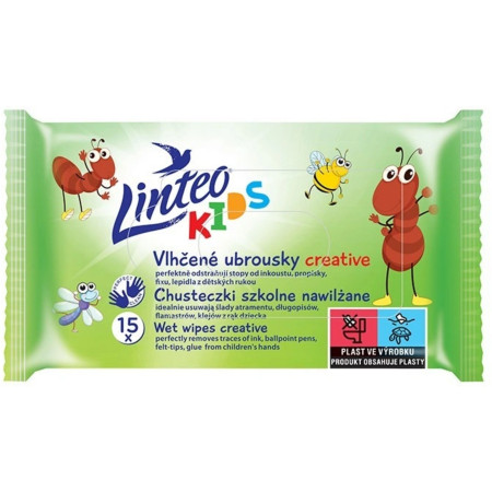 chi tiết Linteo Kids vlhčené ubrousky 15ks školní (40)