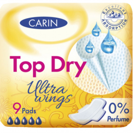 detail Carin ultra wings vložky 9ks Top dry