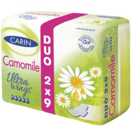 detail Carin Camomile ultra wings Duo vložky 18ks