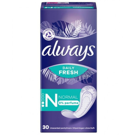 chi tiết Always slip 30ks (krabice) Normal Fresh a Protect 0% Perfume (15)