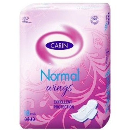chi tiết Carin vložky normal wings 18ks (růžová barva)