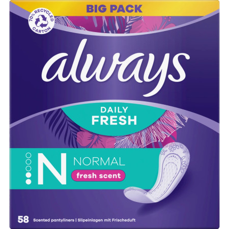 detail Always slip 58ks (krabice) Daily Normal fresh a Protect (4)