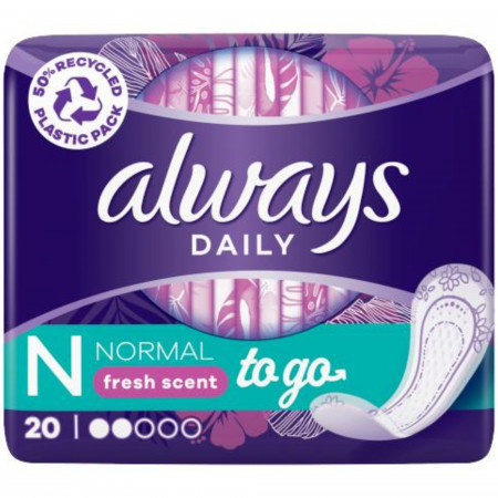 chi tiết Always slip 20ks (fólie) Daily To Go - Normal fresh scent (16)