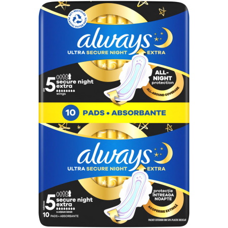 chi tiết Always vložky Ultra Sensitive Night Extra 10ks (14)